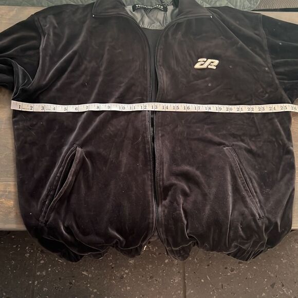 Pelle Pelle  marc buchanan velour tracksuit jacket Sz-Large - Picture 8 of 11